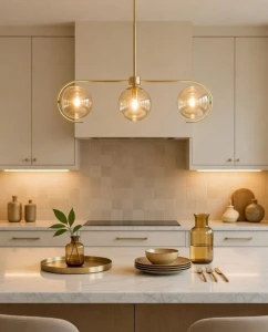 Astana lampa sufitowa 3-punktowa złota 63084