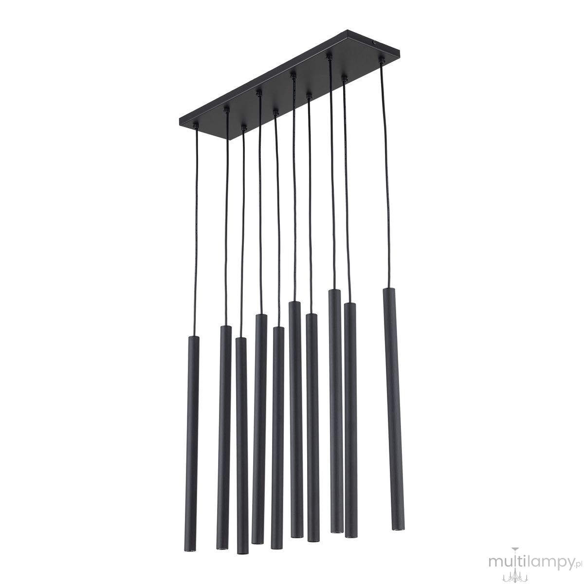 Ferro lampa wisząca 10xG9 czarna 11489