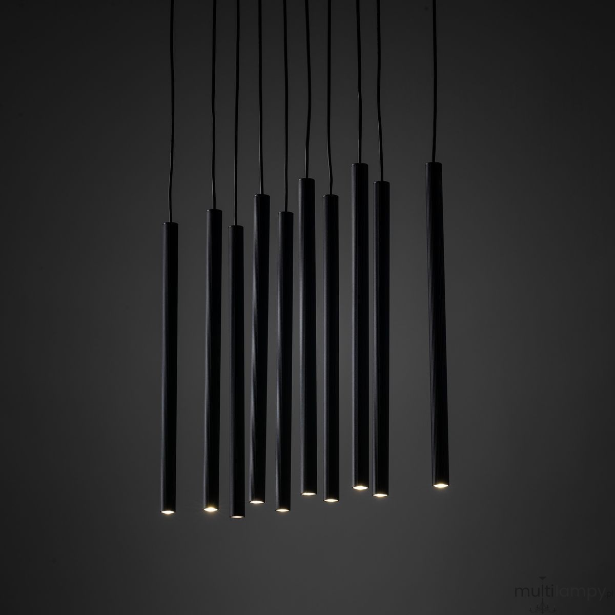 Ferro lampa wisząca 10xG9 czarna 11489