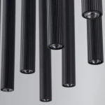 Ferro lampa wisząca 10xG9 czarna 11489