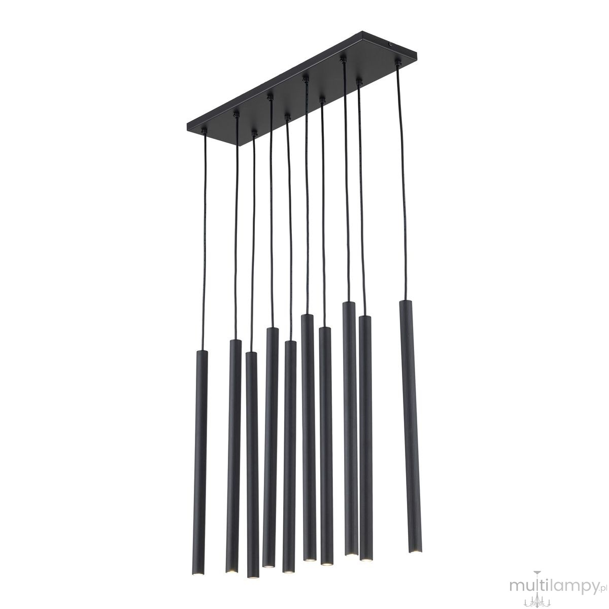 Ferro lampa wisząca 10xG9 czarna 11489
