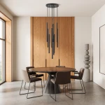 Ferro lampa wisząca 10xG9 czarna 11492