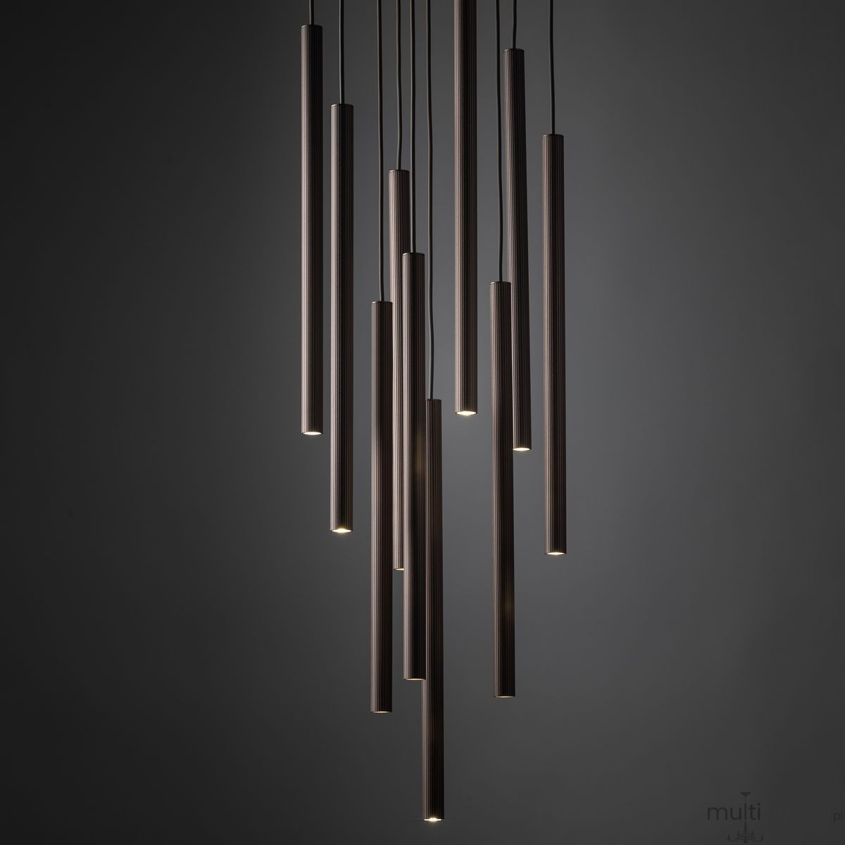 Ferro lampa wisząca 10xG9 brązowa 11493