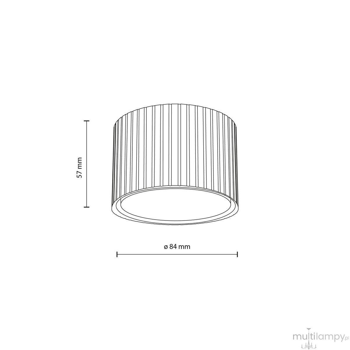Ferro lampa sufitowa 1xGX53 brązowa 11656