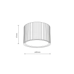 Ferro lampa sufitowa 1xGX53 brązowa 11656