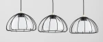 Nersy lampa wisząca 3xE27 czarna 62445
