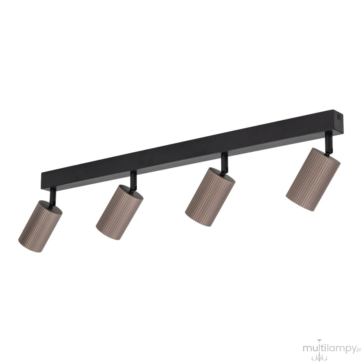 Tune lampa sufitowa (spot) 4xGU10 czarna/brąz 16149