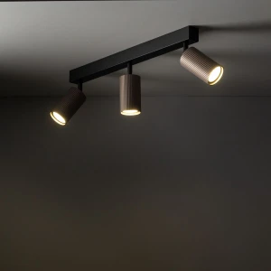 Tune lampa sufitowa (spot) 3xGU10 czarna/brąz 16148