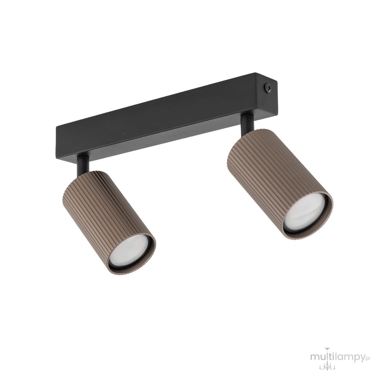 Tune lampa sufitowa (spot) 2xGU10 czarna/brąz 16147