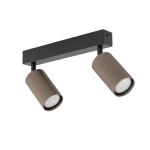 Tune lampa sufitowa (spot) 2xGU10 czarna/brąz 16147