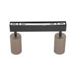 Tune lampa sufitowa (spot) 2xGU10 czarna/brąz 16147