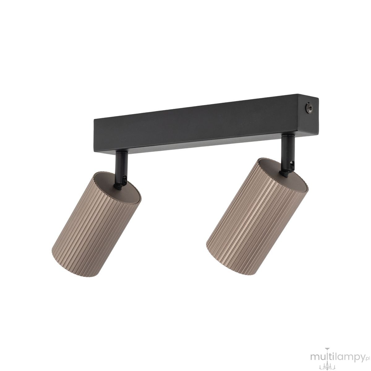 Tune lampa sufitowa (spot) 2xGU10 czarna/brąz 16147