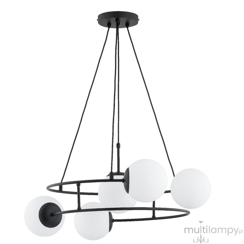 Urania lampa wisząca 5xE14 czarna 63310