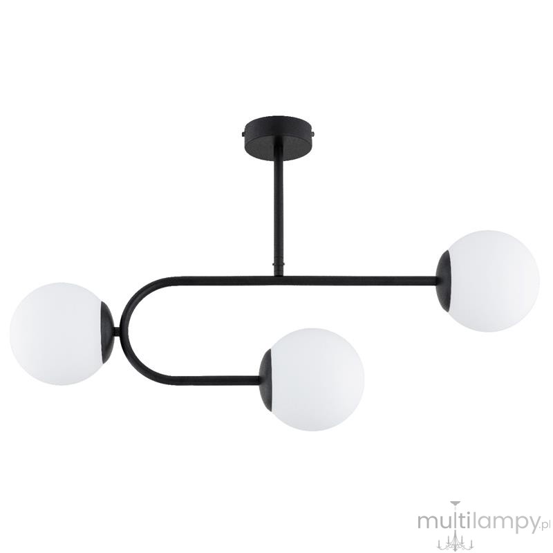 Stellar lampa sufitowa 3xE14 czarna 62527