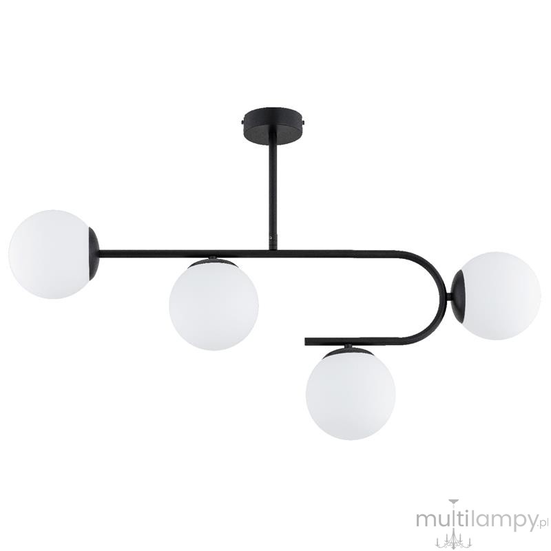 Stellar lampa sufitowa 4xE14 czarna 63311