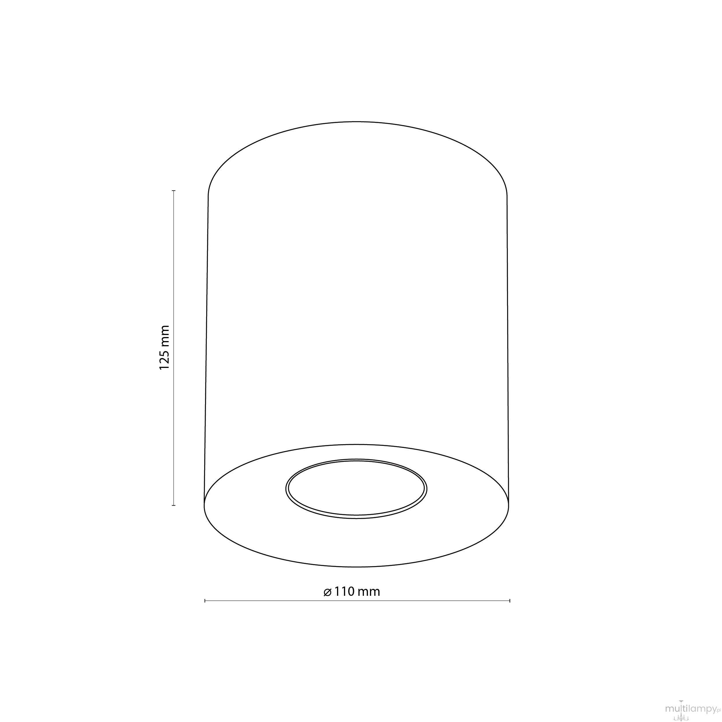Orion lampa sufitowa 1-punktowa szarobrązowa 11341