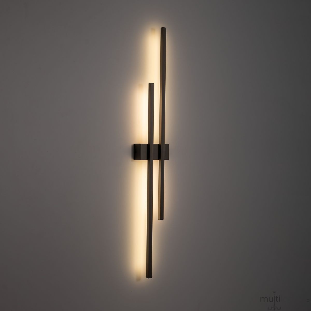 Flash kinkiet 2xLED 24W 3000K szarobrązowy 11401