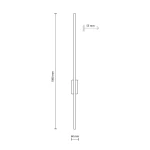 Flash kinkiet LED 24W 3000K szarobrązowy 11403