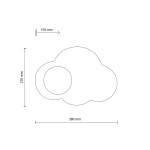 Cloud New kinkiet 1xG9 niebieski 11265