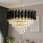 Cristal lampa wisząca 7xE14 złota ML2582