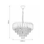 Cristal lampa wisząca 7xE14 złota ML2582