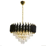 Cristal lampa wisząca 7xE14 złota ML2582