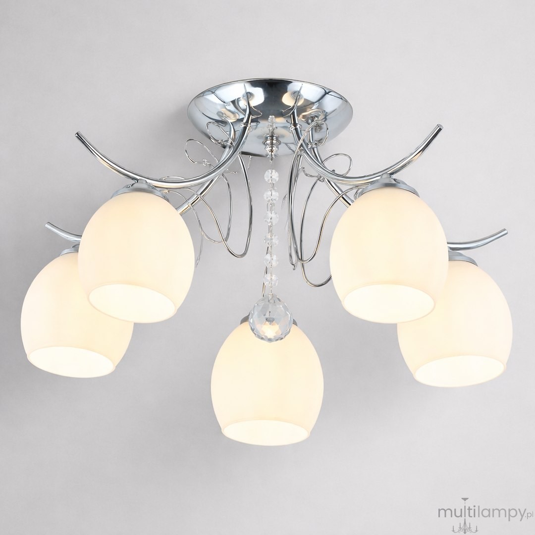Ella lampa sufitowa 5xE27 chrom ML2763