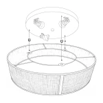 Marshall D50 plafon 3xE27 czarny MLP2426