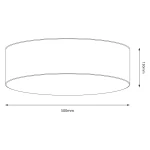 Marshall D50 plafon 3xE27 czarny MLP2426