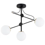 Olimp lampa sufitowa 3xE14 czarna złota 62554