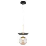 Qeency lampa wisząca E14 czarna bursztyn 61495
