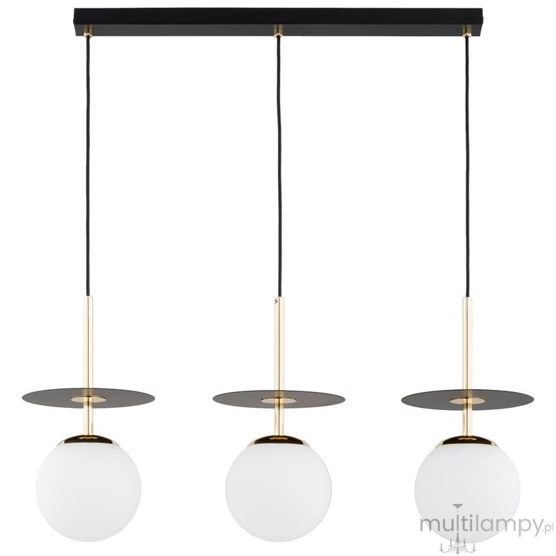 Qeency lampa wisząca 3xE14 czarna biały 62572