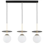 Qeency lampa wisząca 3xE14 czarna biały 62572