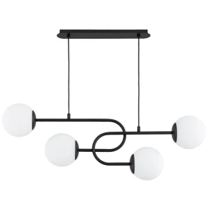 Nari lampa wisząca 4xE14 czarna biała 63332 
