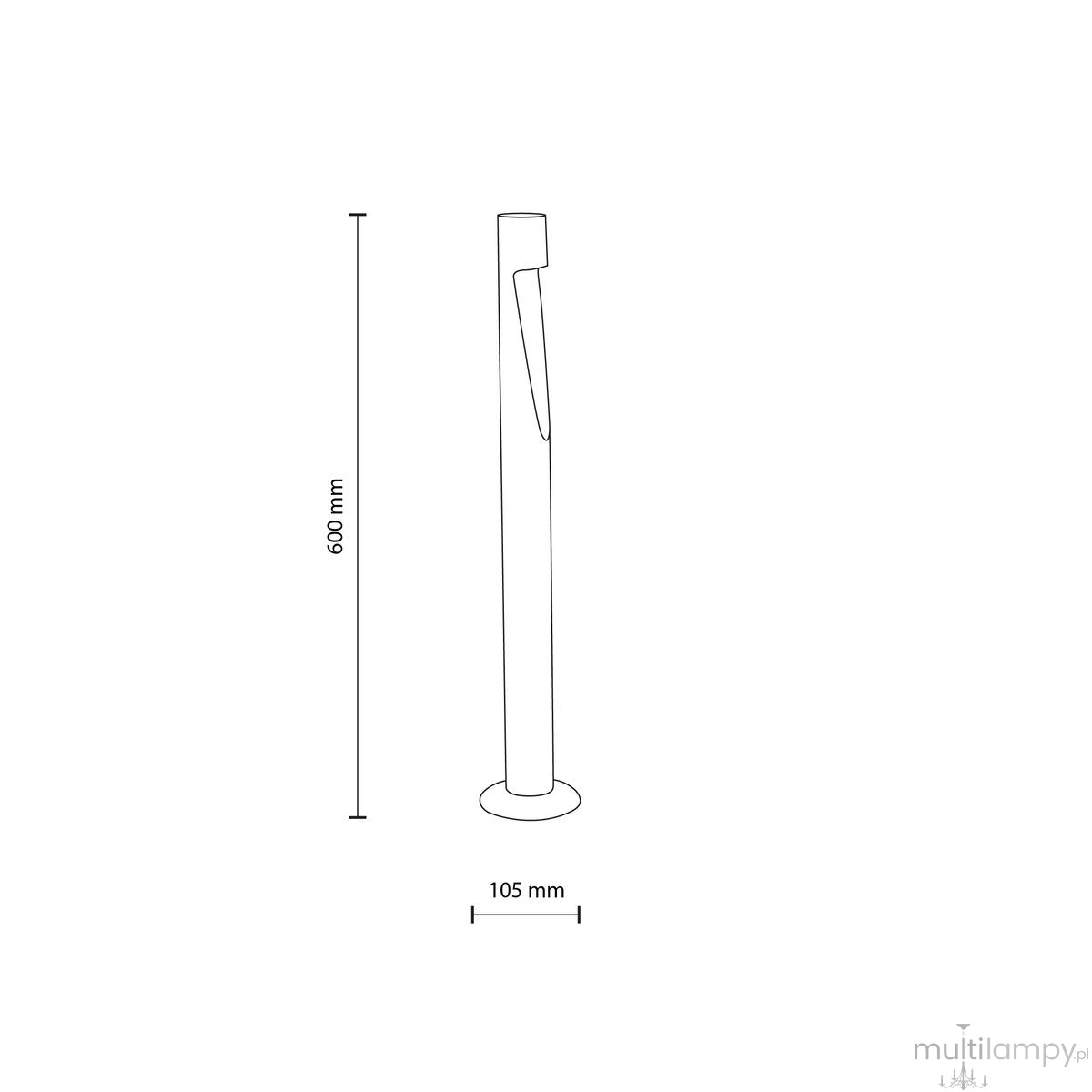 Sena H60 lampa ogrodowa stojąca 5W 3000K grafitowa 19002