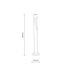 Sena H60 lampa ogrodowa stojąca 5W 3000K grafitowa 19002