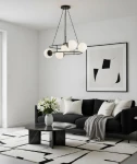 Urania lampa wisząca 5xE14 czarna 63310