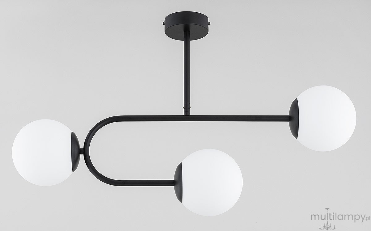 Stellar lampa sufitowa 3xE14 czarna 62527