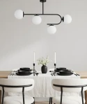 Stellar lampa sufitowa 4xE14 czarna 6331