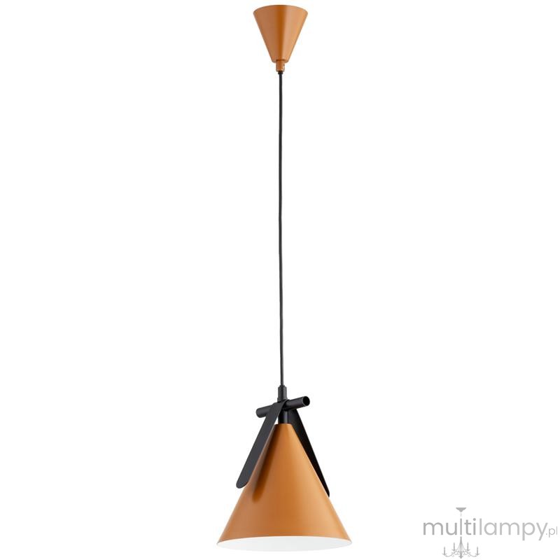 Felix lampa wisząca E27 pomarańczowa czarna 61513