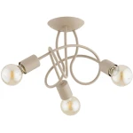 Hossa lampa sufitowa 3xE27 beżowa 62605