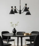 Salut lampa sufitowa 4xGU10 czarna złota 63367