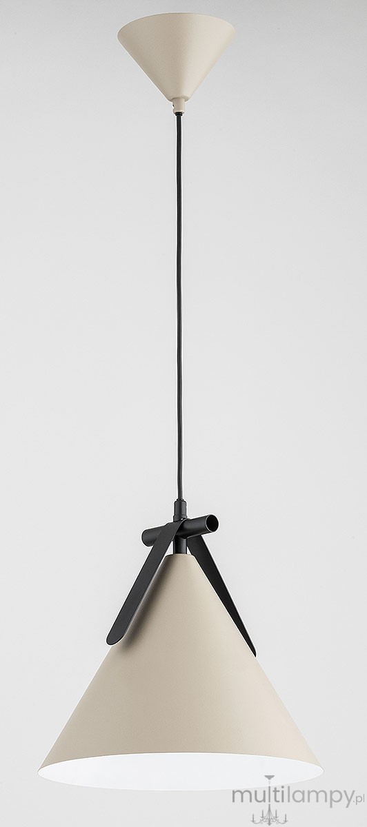 Felix lampa wisząca E27 beżowa czarna 61511