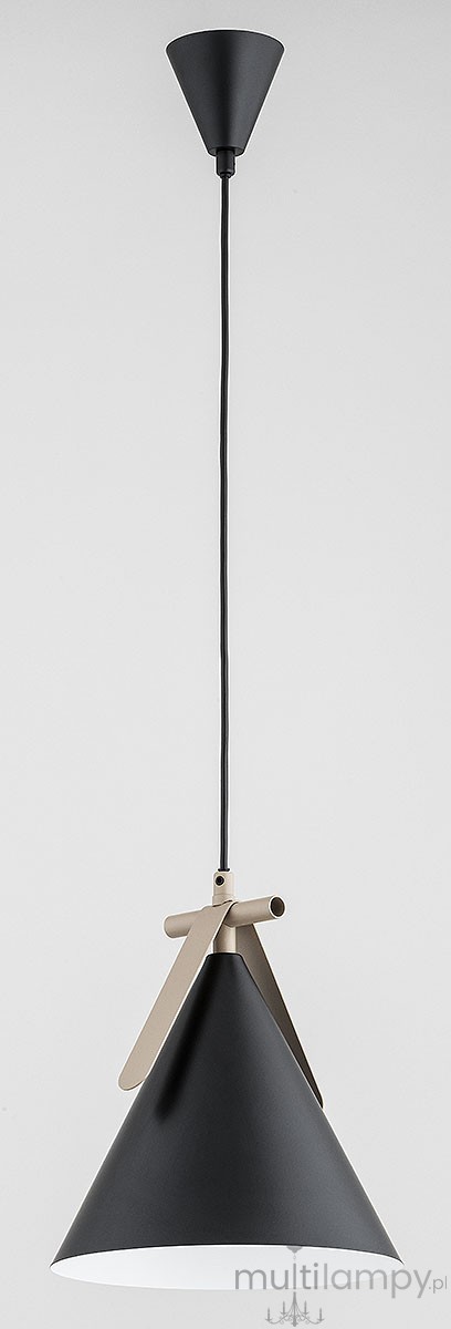 Felix lampa wisząca E27 czarna beżowa 61512