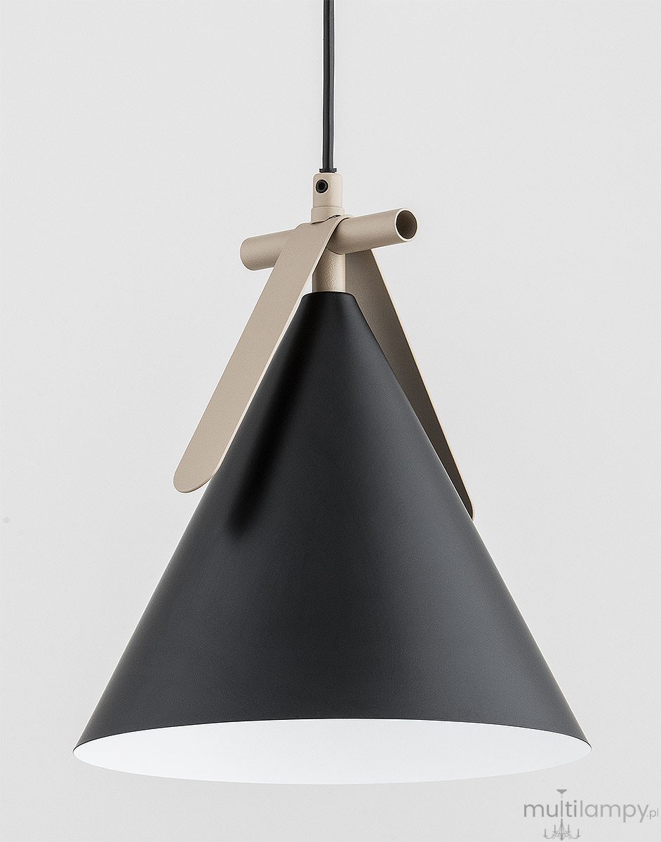 Felix lampa wisząca E27 czarna beżowa 61512