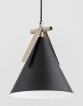 Felix lampa wisząca E27 czarna beżowa 61512