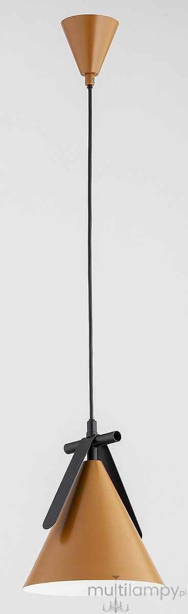 Felix lampa wisząca E27 pomarańczowa czarna 61513