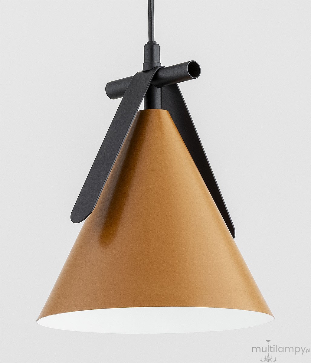 Felix lampa wisząca E27 pomarańczowa czarna 61513