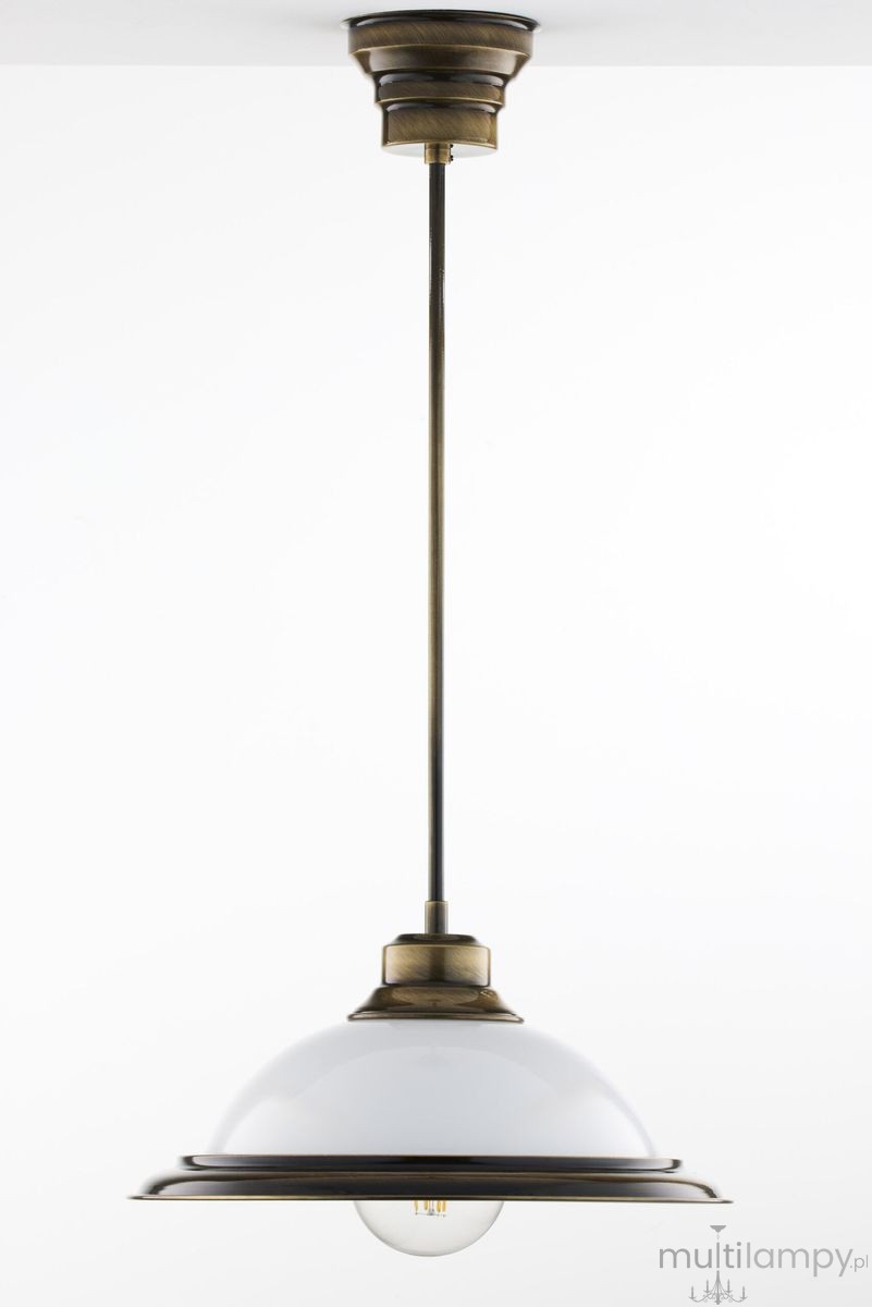 0011-2-scaled.Opal lampa wisząca 1xE27 mosiądz patynowany 11