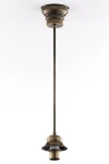 Opal lampa wisząca 1xE27 mosiądz patynowany 11